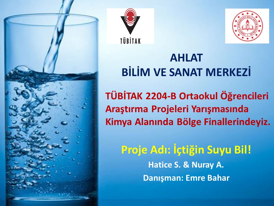 TUBİTAK 2204-B Ortaokul Öğrencileri Araştırma Projeleri Yarışmasında Bölge finallerine katılmayı hak kazanan öğrencilerimiz Hatice S., Nuray A. ve Fen Bilgisi öğretmenimiz Emre Bahar'ı tebrik ederiz. @TCAhlat @BilalGur30 @AhlatIlce @rafetakgn1