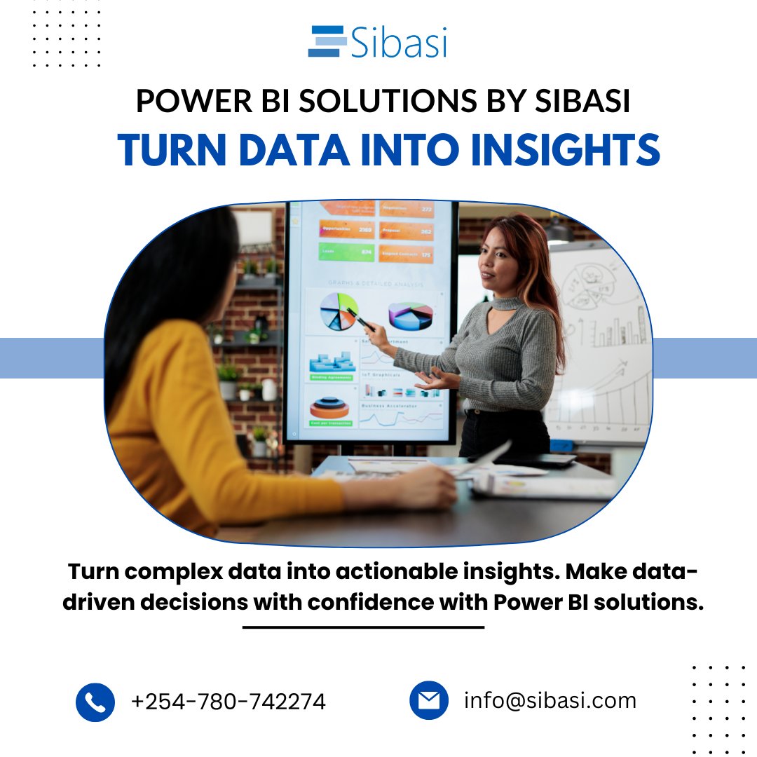 Uncover hidden trends and patterns in your data with the power of Power BI.
#Datadiscovery #PowerBiReporting #sibasi