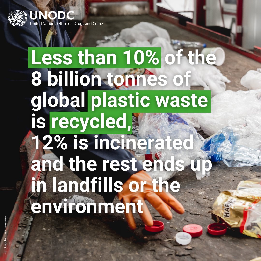 Trafficked plastic waste harms ecosystems, ends up in illegal landfills, or is burned in the open.

Discover how failing to manage waste disposal safely affects public health, the environment, and adds to greenhouse gas emissions bit.ly/43DamLJ

#endENVcrime
