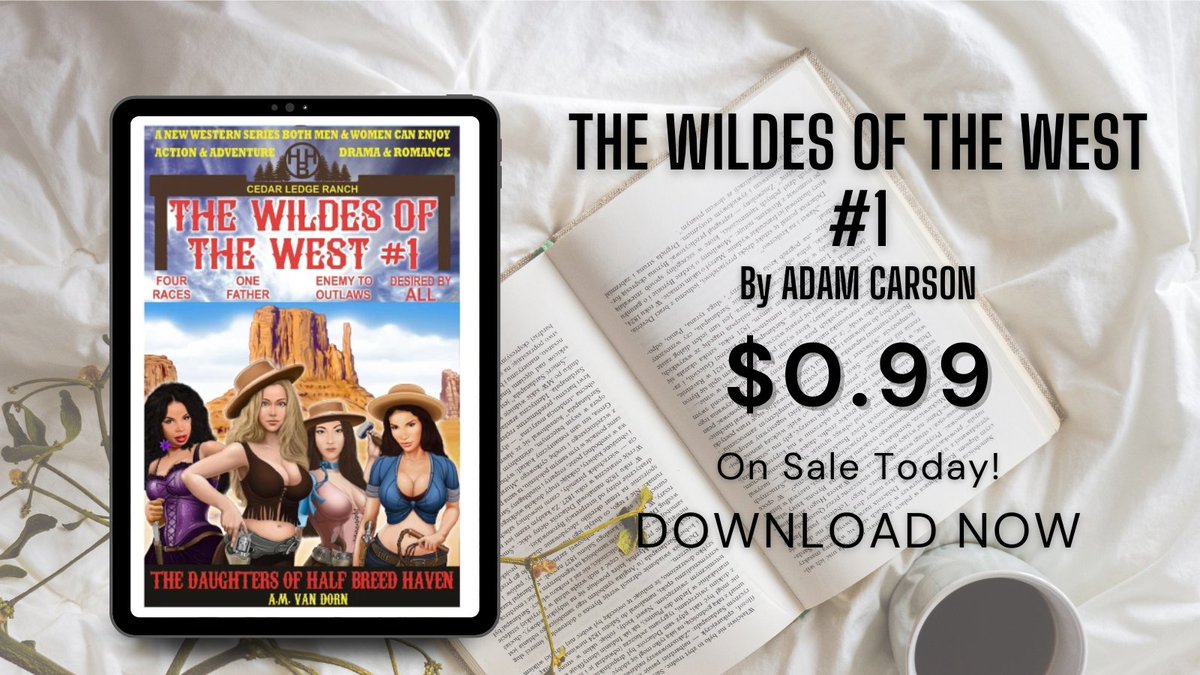 'Half Breed Haven' awaits you! Join the Wilde sisters in a thrilling encounter at the intersection of justice and family ties in 'The Wildes of the West #1' by ADAM CARSON. It's a wild, wild ride! #BookLovers #Suspense cravebooks.com/b-34893?refere…