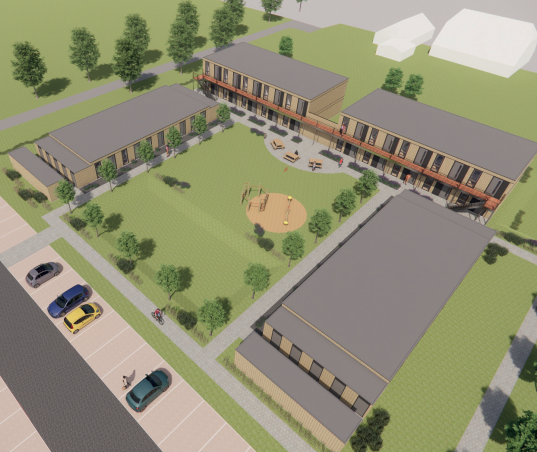 Zevenaar's tweet photo. #Flexwoningen | Baston Wonen gaat 30 flexwoningen bouwen aan de Reisenakker in Zevenaar. 🏘️ Het gaat om #betaalbare huurwoningen voor o.a. starters. De verwachting is dat de woningen eind dit jaar klaar zijn. ✅ Meer weten? 👉 https://t.co/bIgpcgLQbi https://t.co/5SpIHCGmc2