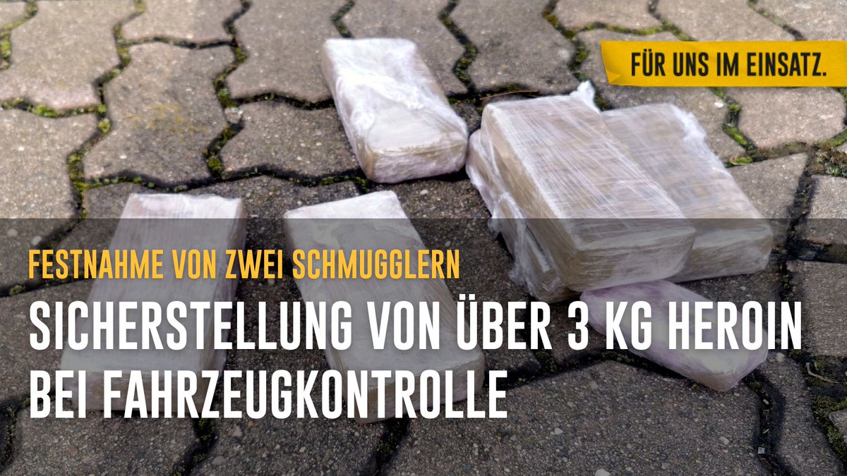 🔍 Bei der Kontrolle eines belgischen PKWs fanden Einsatzkräfte des #HZAmagdeburg 6 Heroinpakete im Motorraum. 🚫 Insgesamt wurden 3,14 kg Heroin sichergestellt. 💰 Straßenverkaufswert der Drogen: ~ 161.000 € 👮‍♀️ Die Reisenden wurden festgenommen. presseportal.de/blaulicht/pm/1…