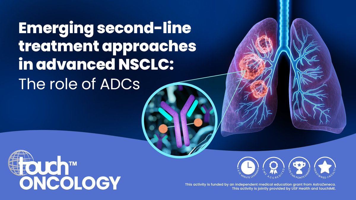 Revisited... Dr Rebecca Heist discusses current and emerging antibody-drug conjugates for the second-line treatment of patients with advanced non-small cell lung cancer. Watch now - touchoncologyime.org/emerging-secon… #LungCancer #Lung #NSCLC #ADCs #CancerResearch