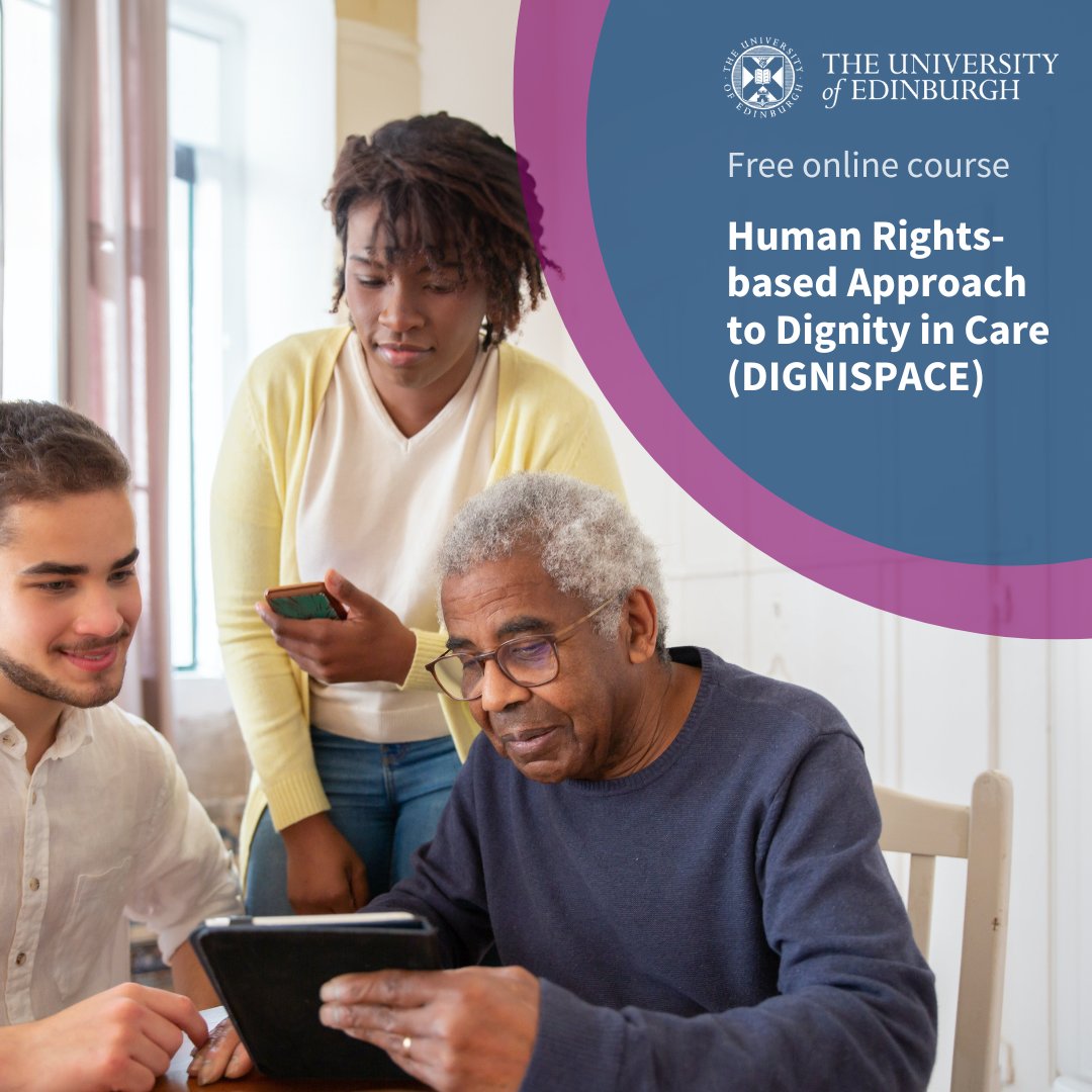 Translating dignity and human rights into practice can be challenging when it involves real people, in often stressful situations.​ Enrol on our online course to learn about promoting dignity in practice: edin.ac/48j1FGU