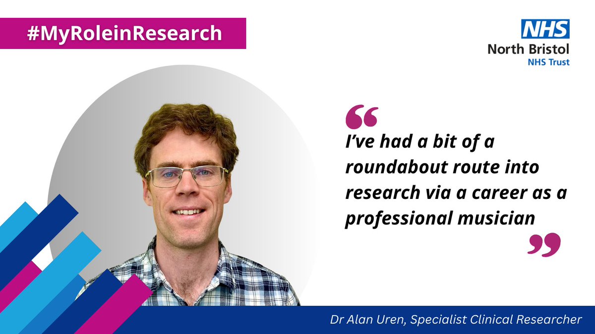 Dr Alan Uren works in Urology research Discover how he enjoys being challenged and his suggestions for anyone considering a #research #career. ow.ly/mLHg50R2bux #MyRoleInResearch @NorthBristolNHS @bui_nbt #urology