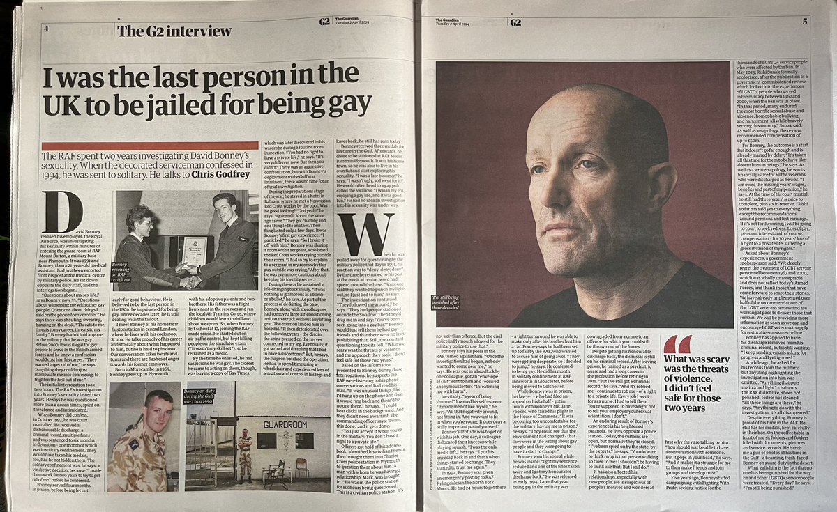 My friend David’s story in the Guardian today, even if you are not a Guardian reader, grab a copy. So proud of him, he has never given up even though it’s been a tough fight.