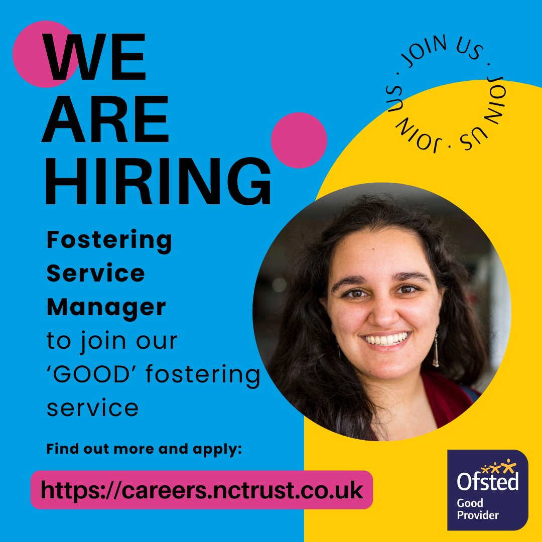 We are looking for an outstanding leader to come and join our recently Ofsted rated 'good' fostering service as a service manager. This is a great time to join us on our journey of continued improvement. Find out more and apply today! ow.ly/f6XK50R4B3J