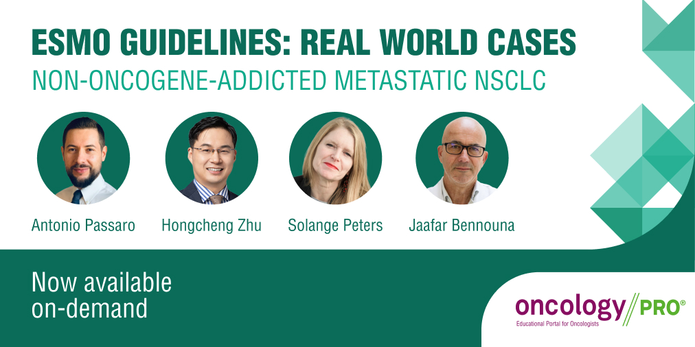 📌 The latest ESMO Guidelines webinar on non-oncogene-addicted metastatic #NSCLC is now available on-demand. Access the resources with your free ESMO account and learn how these recommendations can assist you in your daily practice. 🔗 ow.ly/Bo5Y50R4SY4