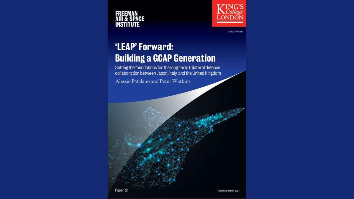🇬🇧🇮🇹🇯🇵 How can GCAP make a 'LEAP'? In this new paper for FASI, @alessionaval and Peter Watkins examine how the fighter programme would benefit from better mutual understanding in strategy, organisation and politics. Read here👇 ow.ly/HQ1h50R5Whp