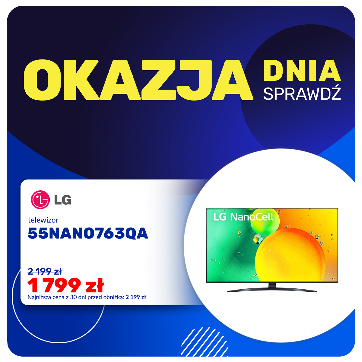 Komputronik_pl's tweet image. 📺✨ Przekonaj się, jak niesamowity może być obraz z LG 55NANO763QA! Dziś w Komputronik_pl za 400 zł mniej. Odkryj świat żywych kolorów i doskonałej rozdzielczości 4K na 55-calowym ekranie NanoCell. Nie przegap okazji dnia! #LGTV #OkazjaDnia #SmartTV
👉 bit.ly/LG_55NANO763QA