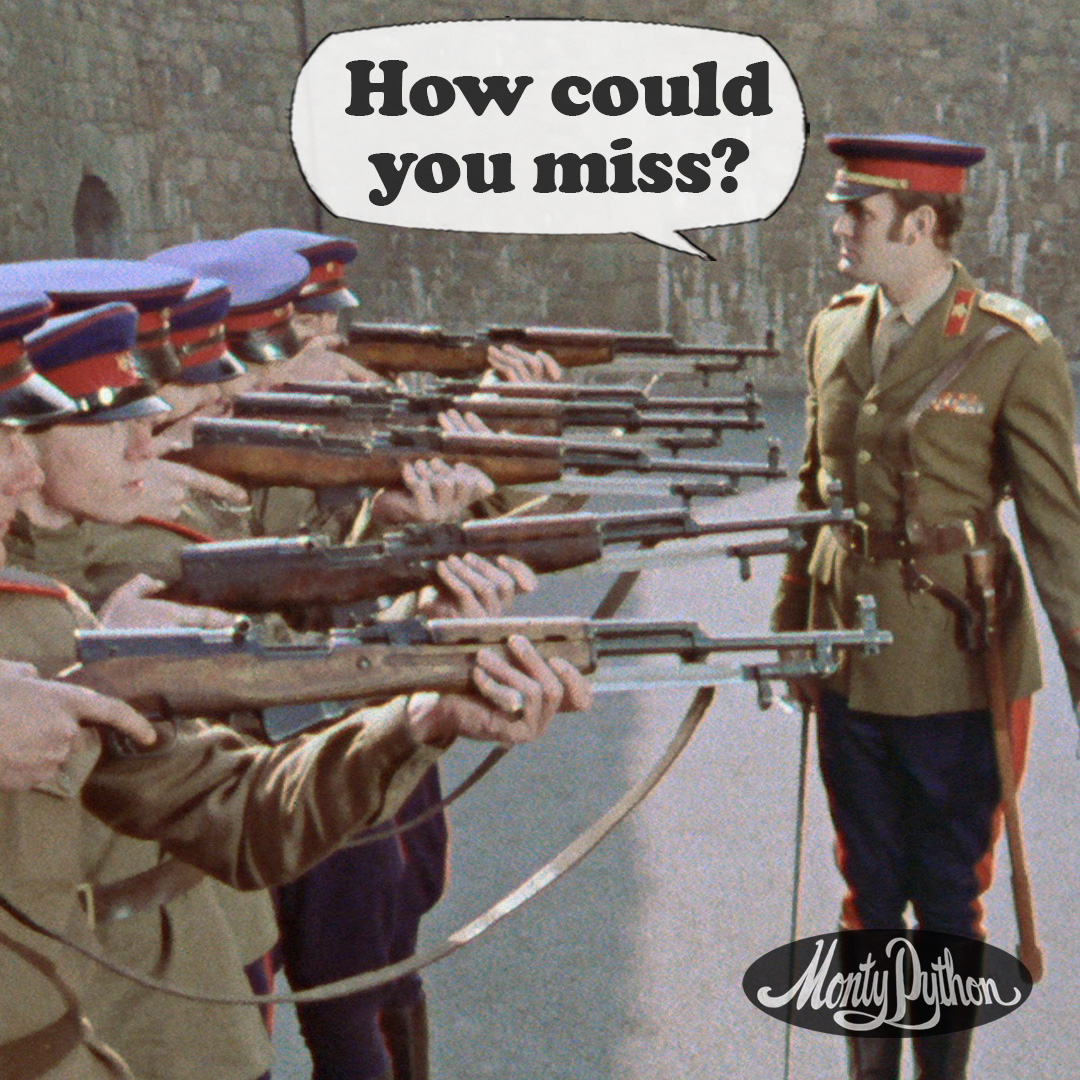 Some training may still be required... #MontyPython #FlyingCircus #TV #Sketch #Army #JohnCleese