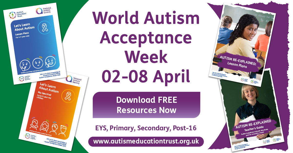 It's #WorldAutismAcceptanceWeek!!!! Its not too late to join the 1000's of professionals who have already downloaded and used our FREE resources to plan PHSE lessons and assemblies. Continue the conversation this #WAAW24 Resources➡️bit.ly/3SHi0jh