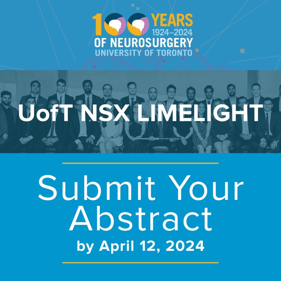 Submit your abstracts for the Limelight on May 26! This event is an opportunity for #neurosurgery #trainees to showcase their #research & #network with international #neurosurgeons. We welcome submissions from medical students, residents and fellows. bit.ly/3IWphHr
