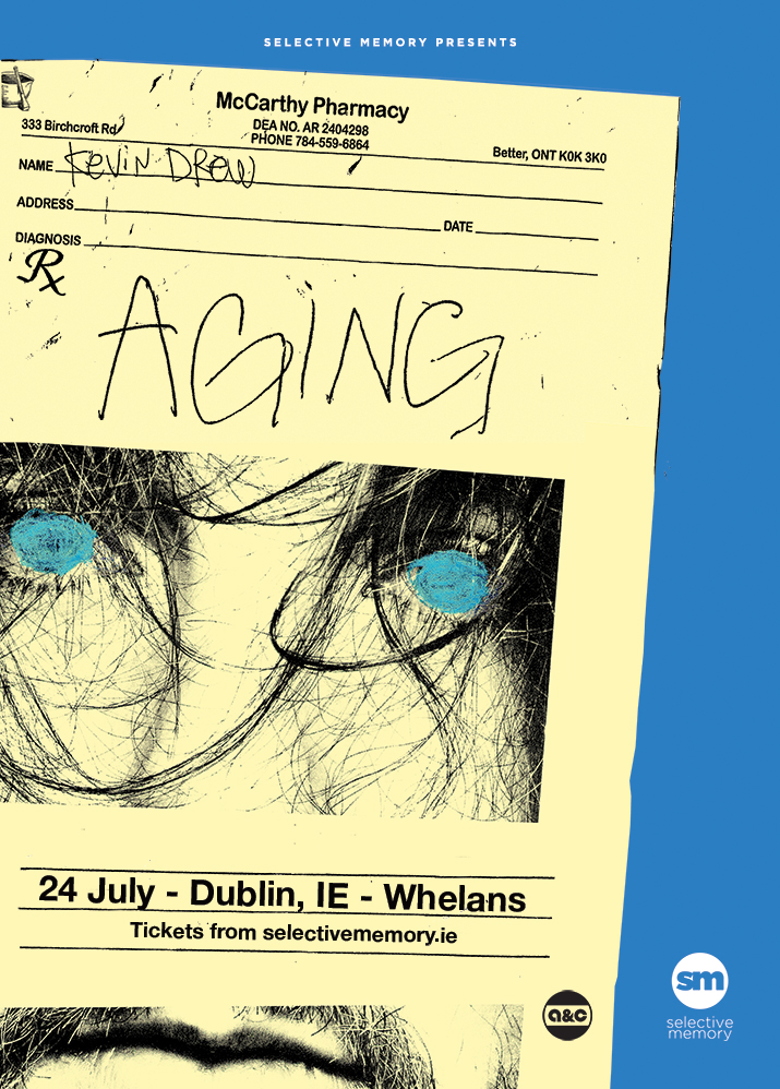 KEVIN DREW - NEW SHOW🎉 @whelanslive Dublin Wed 24th July. Doors 8pm Tickets €22.50 + bk fee on sale this Friday at 10am The Broken Social Scene frontman has just announced details of a new show! Kevin Drew is taking his solo tour in support of his recent album, AGING, to