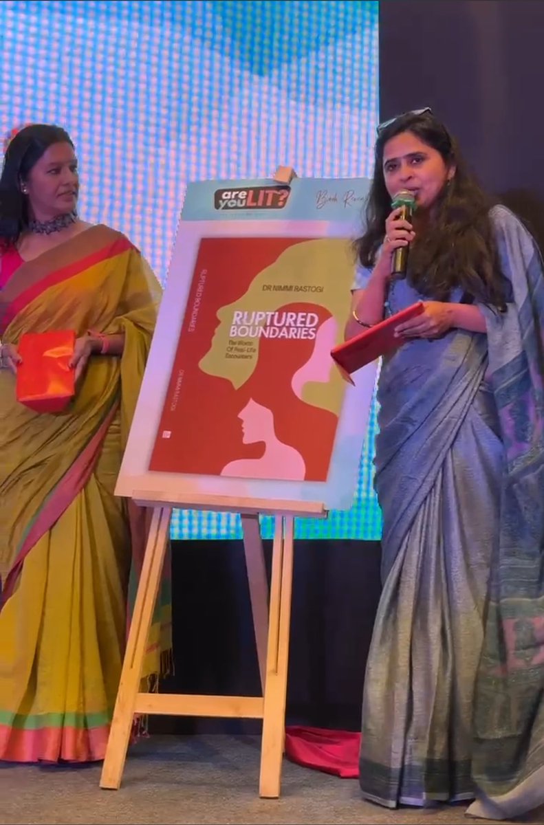 Sheilza29's tweet photo. Celebrating Literary Journeys. Unveiling Inspiration ’Ruptured boundaries’ by @nimmirastogi at #Areyoulit event hosted by @CourtyardbyMarr & @ZenGolf in presence of my dear friends #vineethajairath #zengolf #saburbgurgaon https://t.co/Kuf1uJbW9h