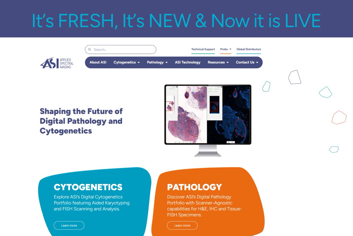 Exciting news! 
Applied Spectral Imaging has a new look and website!
Our fresh branding reflects our innovative spirit in biotech. 
Explore our enhanced site for the latest in biotechnology solutions. 
Visit us at spectral-imaging.com.
#ASINewLook #BiotechInnovation