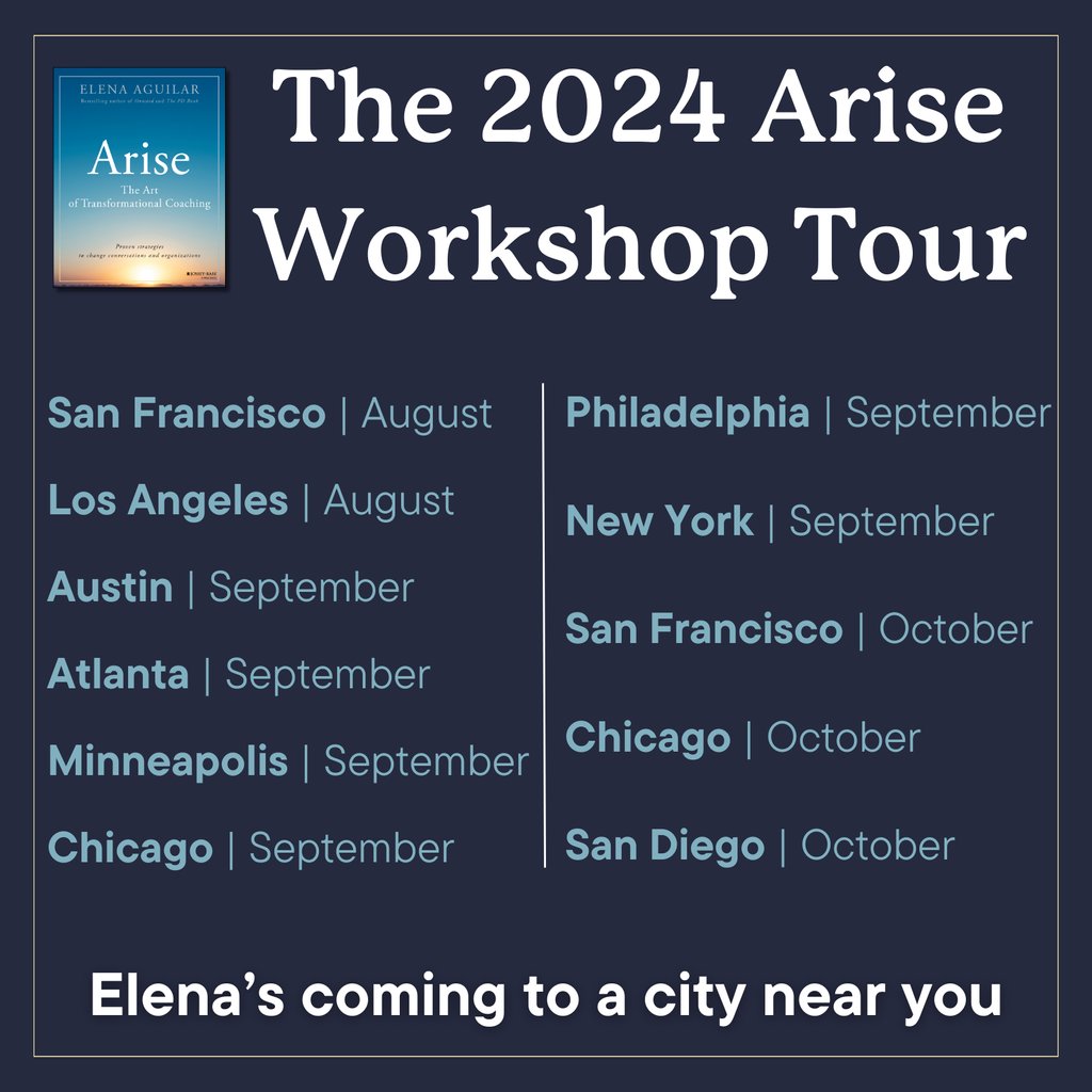 I'm going on tour! With the release of my forthcoming book, Arise: The Art of Transformational Coaching, I'm hitting the road to bring The Art of Transformational Coaching workshop to a city near you. Head to the link in my bio to learn more about + secure your seat.