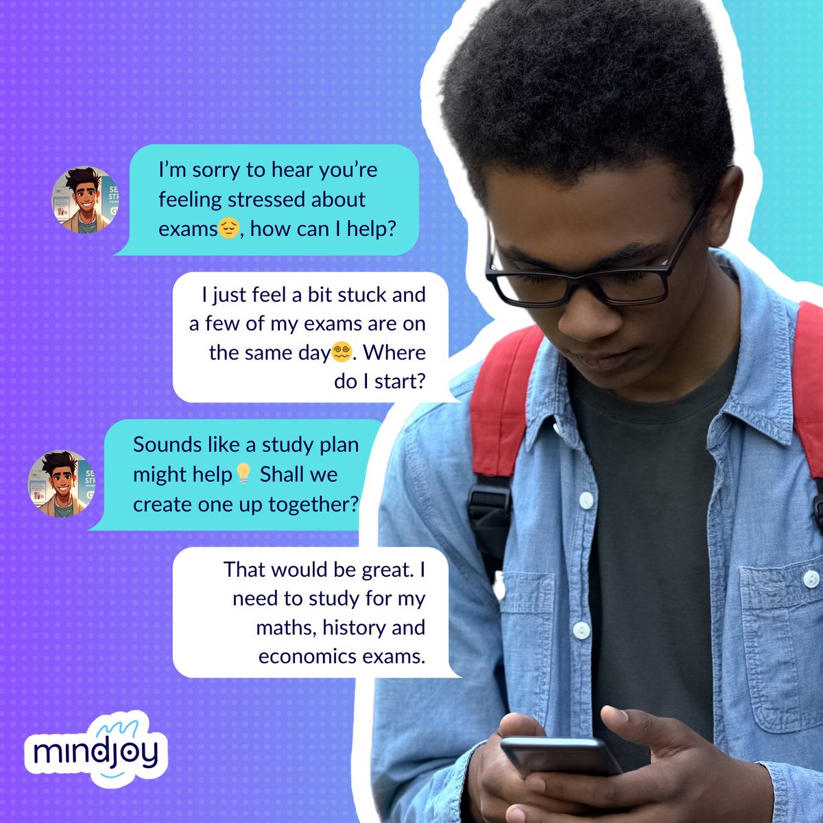 Exam season is stressful for students —not just academically, but emotionally too. 😵‍💫 Enter the AI Exam Wellbeing Helper: a student support superhero.😇 It's designed to guide them through stress management, and is now available on our Community Tutors page on the platform!