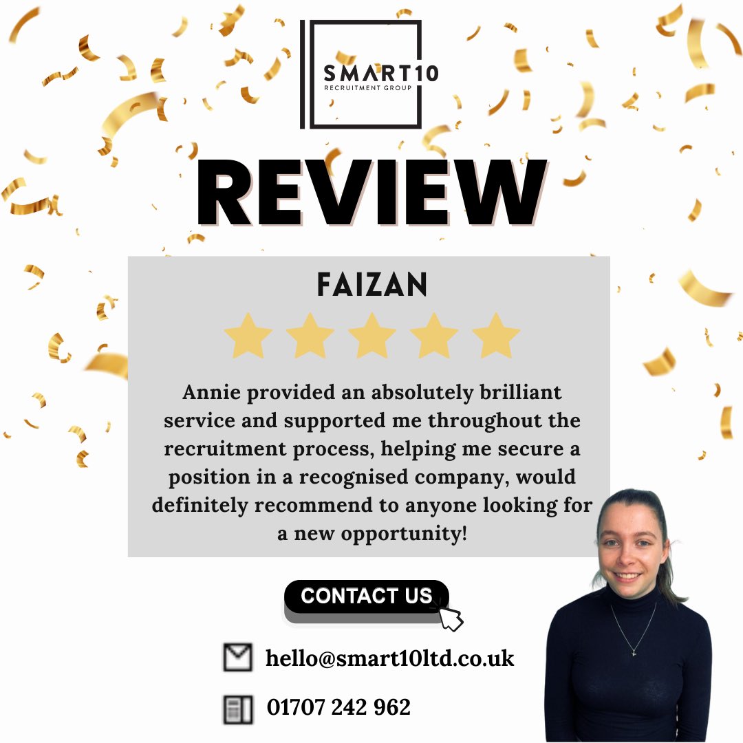 Look another brilliant review!👀 

Well done to Annie for a fantastic review! Received for her outstanding work and support💥 

Thank you for your hard work and dedication!👌🏻