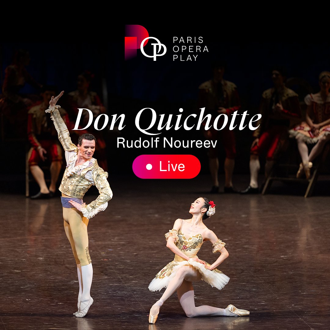 #Direct #DonQuichotte Ce soir à 19h30, regardez le ballet de Noureev sur la plateforme #POP 💃: bit.ly/3TBSJaz Avec le soutien de la @FondationOrange, @AdobeFrance et du Cercle audiovisuel et numérique.