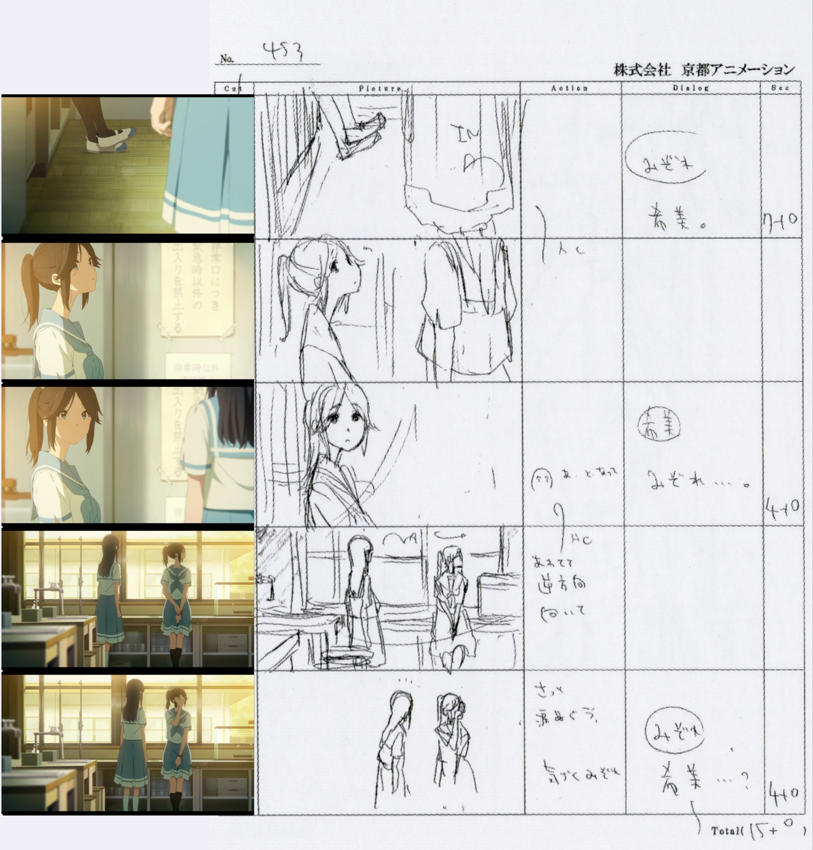 Amazon.co.jp: リズと青い鳥 原画集 チラシ2種 山田尚子 西屋