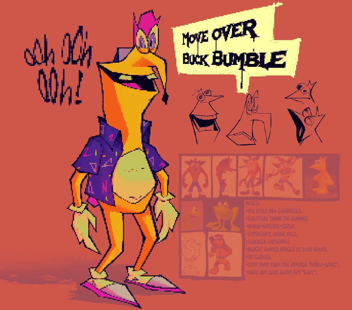 MrSnappyeagle's tweet photo. Oh yeah right, I can show this now
(Smiling Friends Gwimbly concept art) https://t.co/2CjCTIACPp