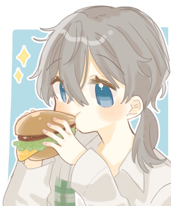 「青い眼 ハンバーガー」のTwitter画像/イラスト(新着)
