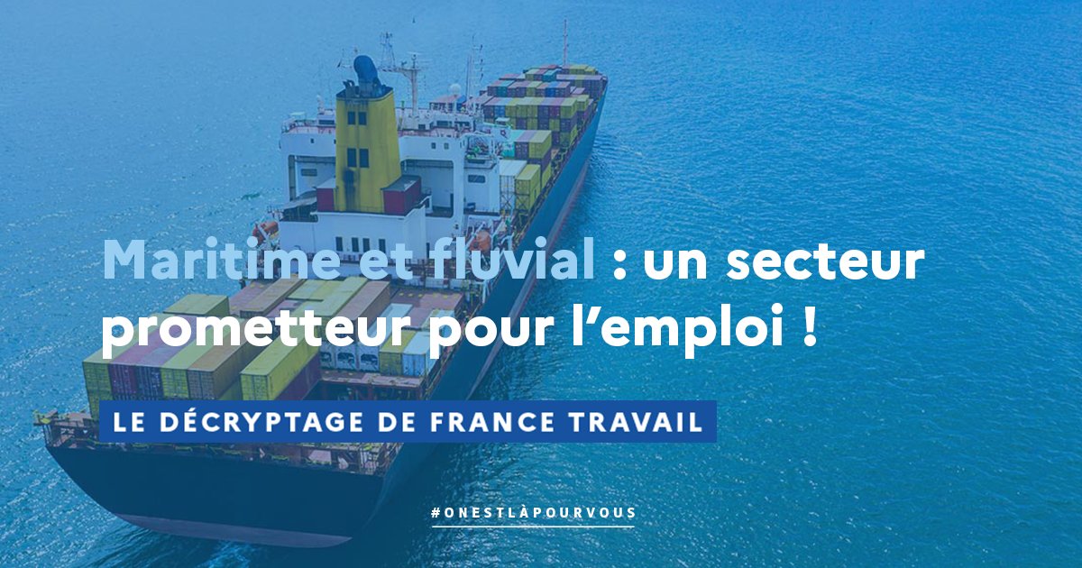 + de 418 000 offres d'#emploi dans les activités maritimes déposées en 2023 ! 🔎 Avec l'un des + grands domaines maritimes et fluviaux du monde, la France offre des opportunités de #recrutement dans de nombreuses filières + d'infos ➡️ francetravail.org/accueil/actual… #AvecFranceTravail