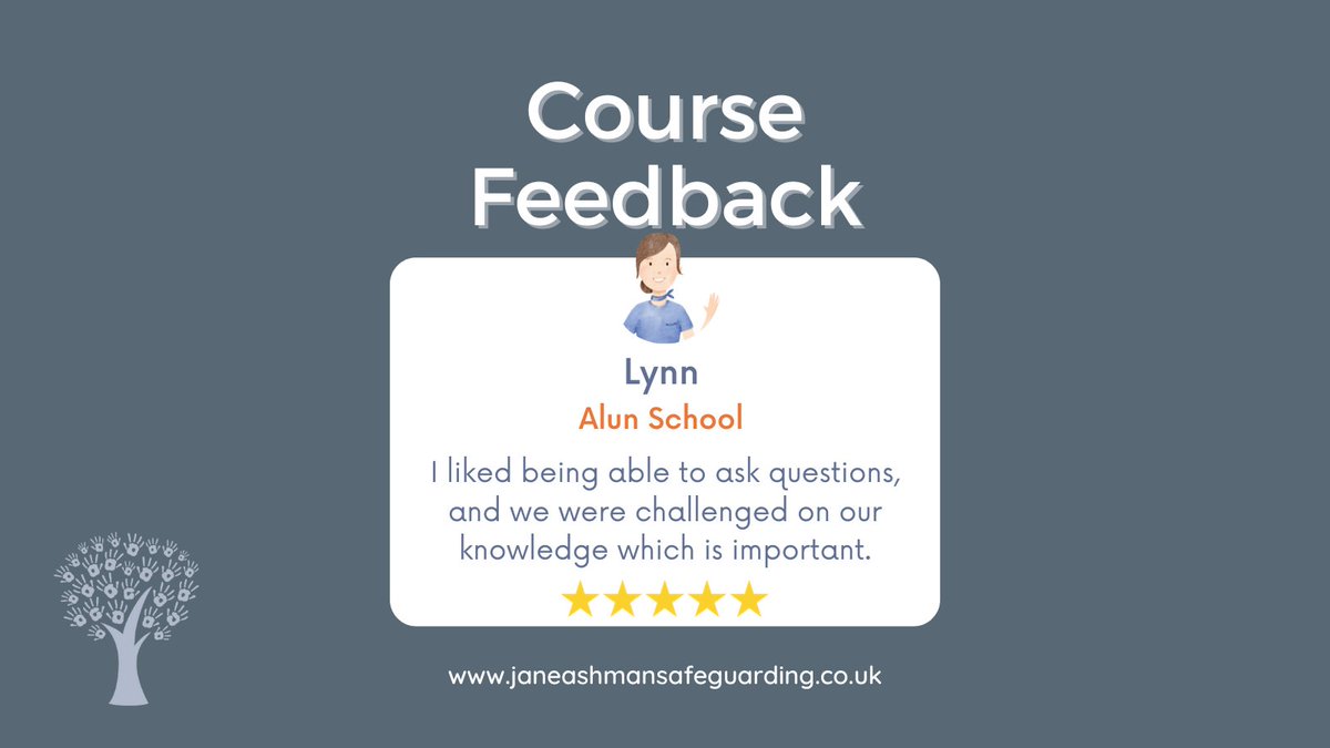 Thanks Lynn! A safe space to ask questions and get them answered is important during our safeguarding sessions. Book yours here: bit.ly/44WxQuz #SafeguardingChildren #SafeguardingTraining