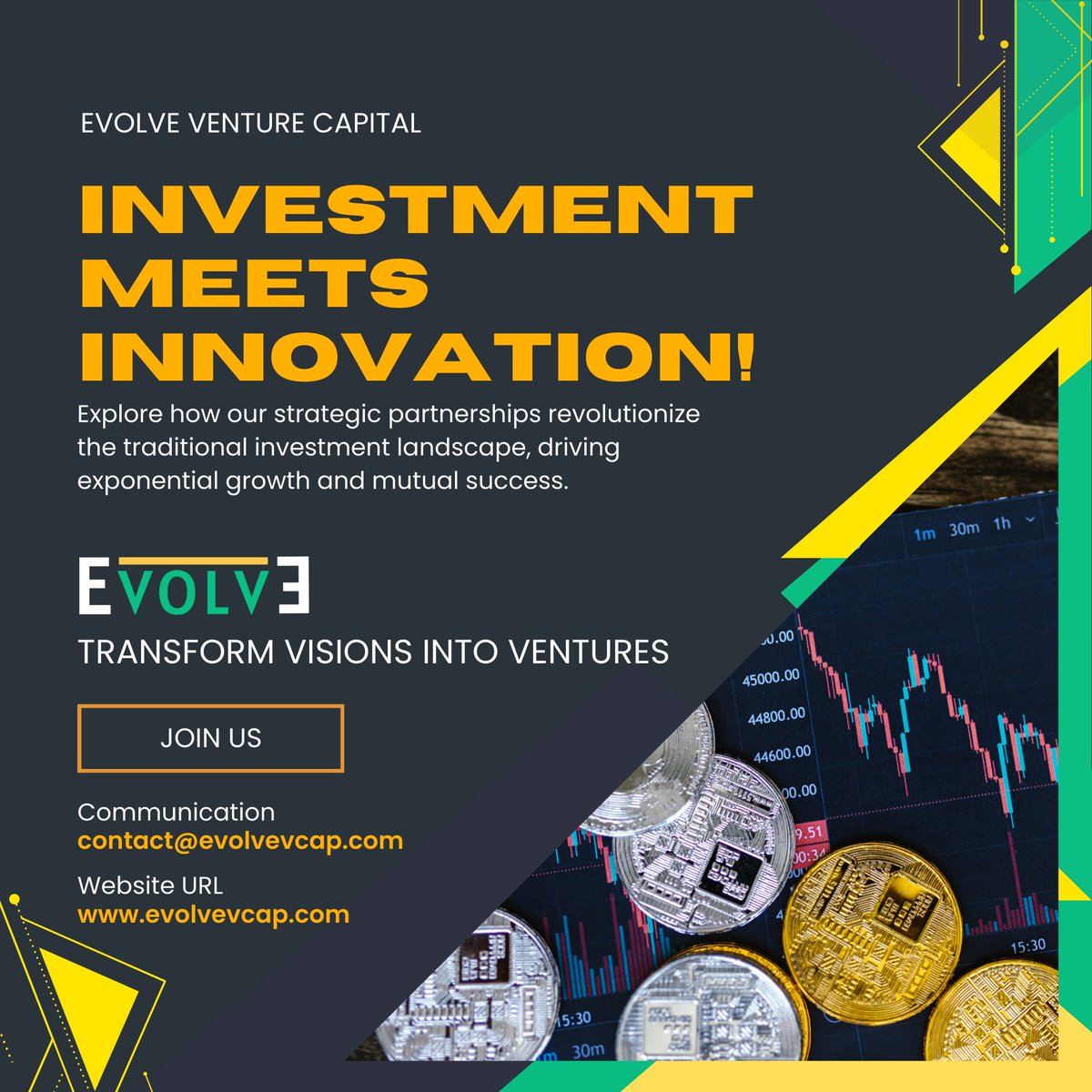 🌱 'Investment meets innovation! 🚀

linkedin.com/feed/update/ur…

For More Information:
evolvevcap.com
contact@evolvevcap.com

#InvestInInnovation #VentureCapital #StrategicPartnerships #ExponentialGrowth #MutualSuccess #InnovationEconomy #StartupFunding #TechInvestment