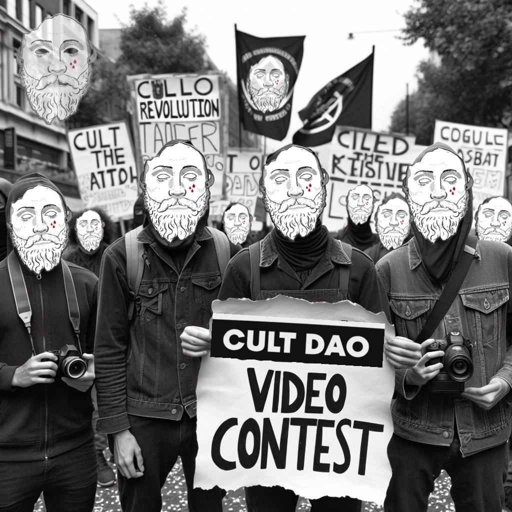 wearecultdao's tweet image. $CULT DAO Video Contest

When: April 1-30, winners announced May 7th

Theme: All About CultDAO - Open Ended
Some ideas: the Manifesto, the Math, the Sneaky Tricks, the Community, etc.

Entries Must:
* Follow wearecultdao, like &amp;amp; share contest post
* Drop your video link in the…
