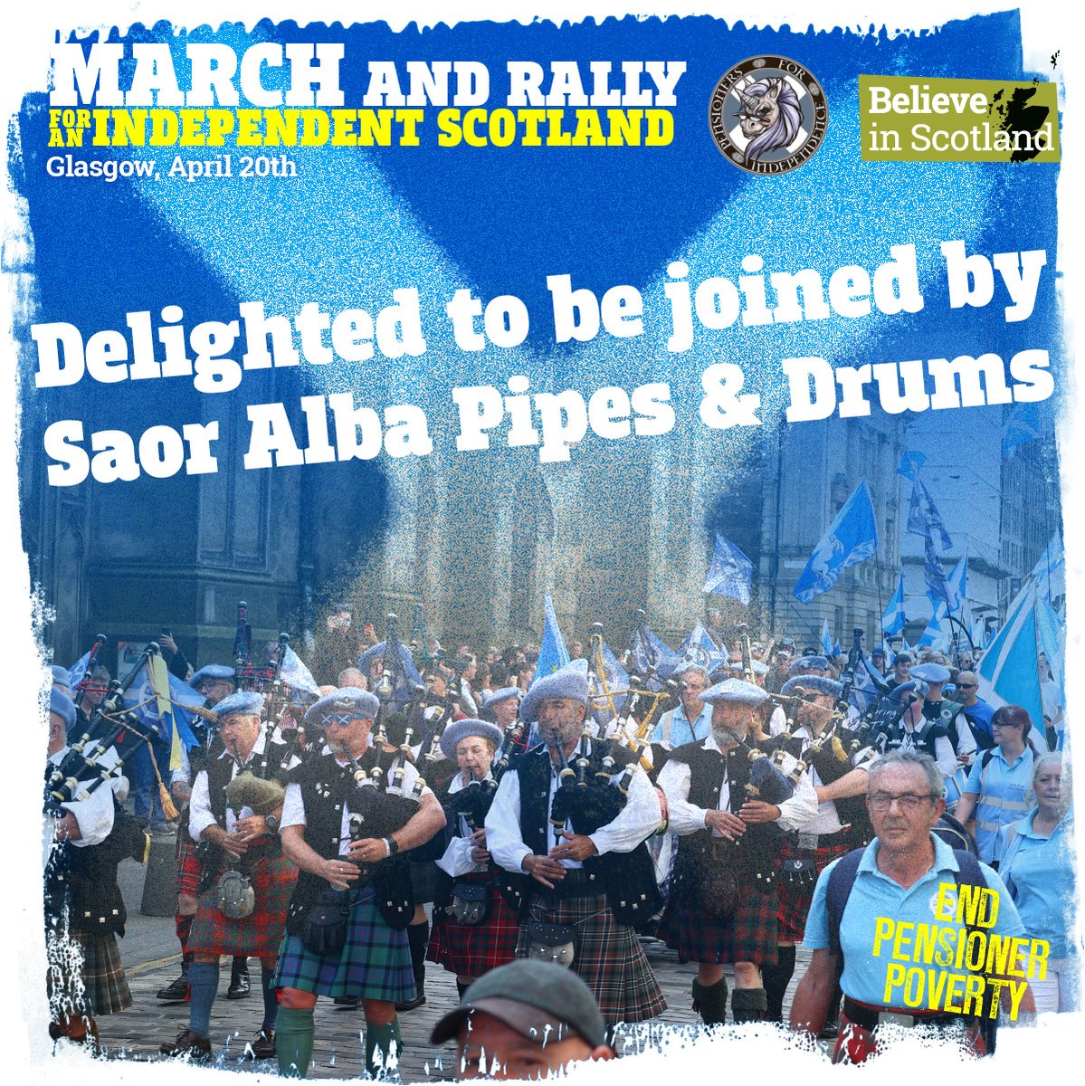 📣 We are delighted to announce that we will be joined by Saor Alba Pipes & Drums! 🏴󠁧󠁢󠁳󠁣󠁴󠁿 Let’s march together to unleash Scotland's true potential! ✍️ Sign up here to make sure you don’t miss an update: bit.ly/3uj64Mi