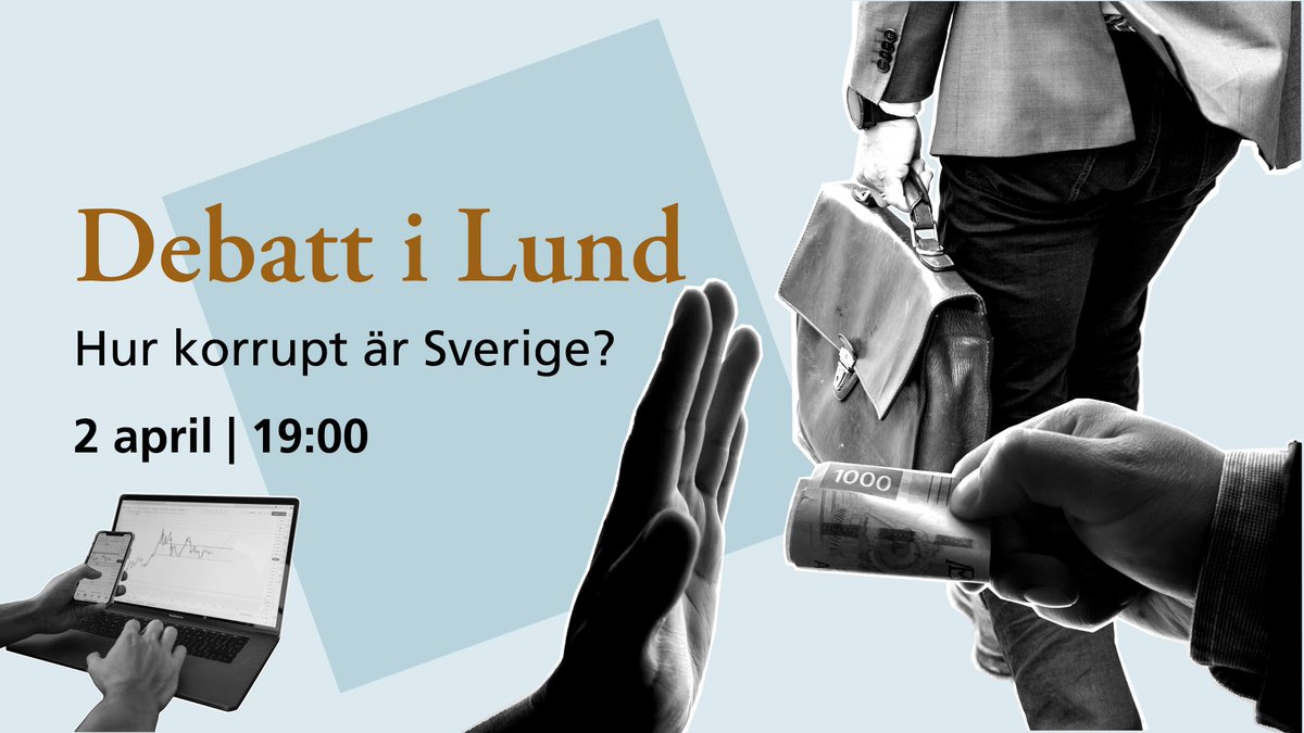 Bor vi inte i ett av världens mest öppna, icke korrupta länder, med hög tillit, oförvitliga tjänstemän och god ordning på vem som betalar vem och varför? Ikväll korruptionsdebatt med mycket kvalificerad panel ledd @LarsMogensen .Live eller här: youtube.com/live/CrsrNuhAz…