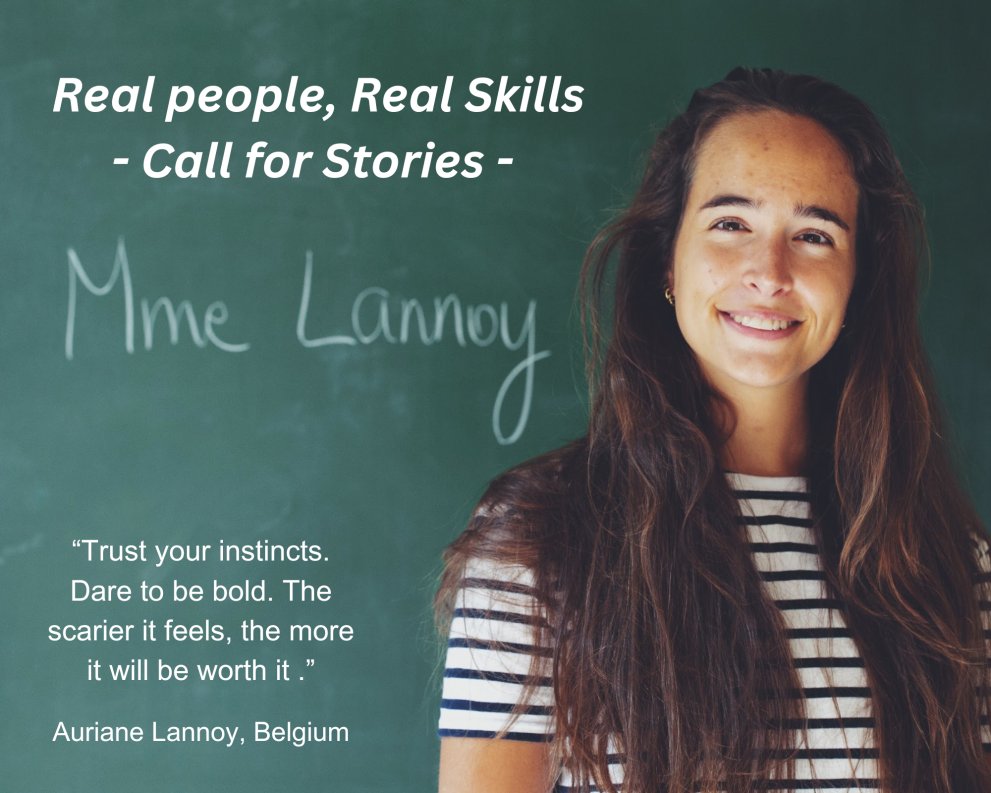 Learning changes lives! 🚀 Join EU “Real People, Real Skills” campaign and inspire with your story. Faced challenges? Overcame obstacles? Share your journey and empower Europe to learn and grow: tinyurl.com/mtds8hun 
#RealPeopleRealSkills #YearOfSkills #LearnGrowSucceed
