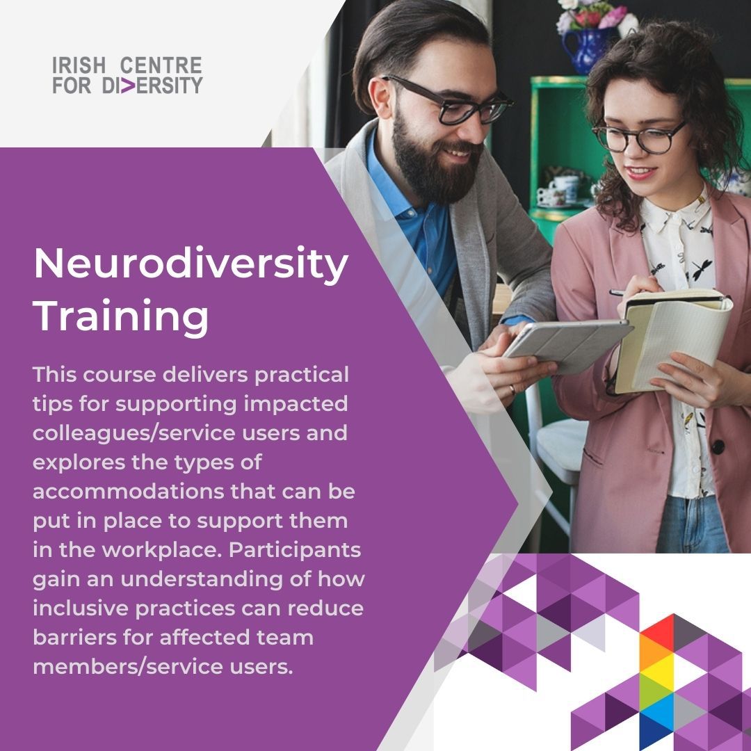 We're joining @Sherry_fitz to deliver #DiversityandInclusion (D&I) training in #NeurodiversityintheWorkplace. Also with @VoluntIreland for #DignityandRespectintheWorkplace training and with Carelon Global Solutions Ireland for a D&I Masterclass #DiversityTraining