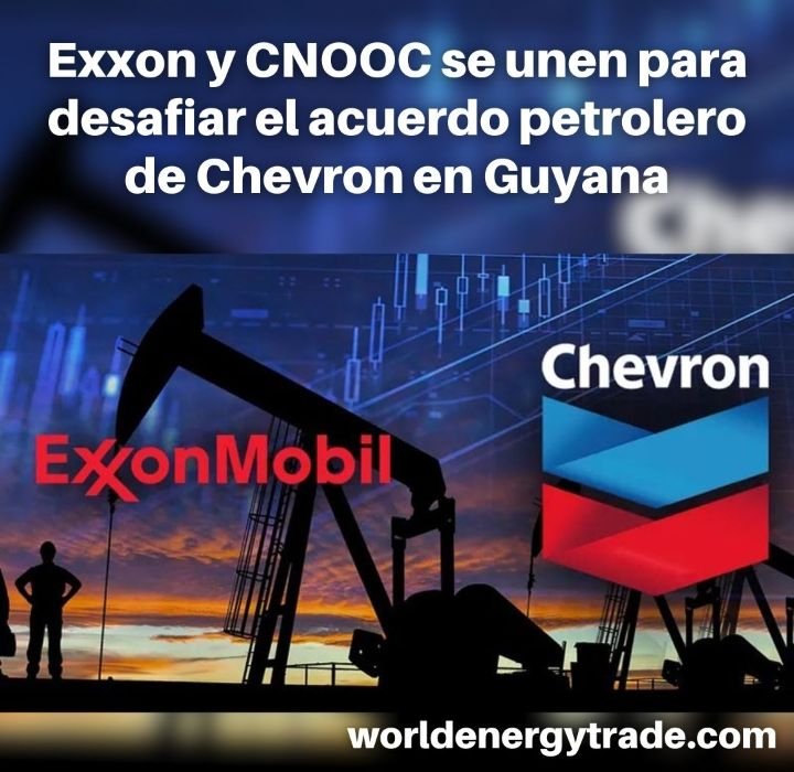PerfoBlogger's tweet image. ♦️#ExxonMobil y China National Offshore Oil Corporation (CNOOC)  han fusionado sus demandas de arbitraje contra la adquisición por Chevron de la participación de #Hess en el bloque petrolífero más prolífico frente a las costas de #Guyana 🇬🇾 . @WorldEnergyTrad