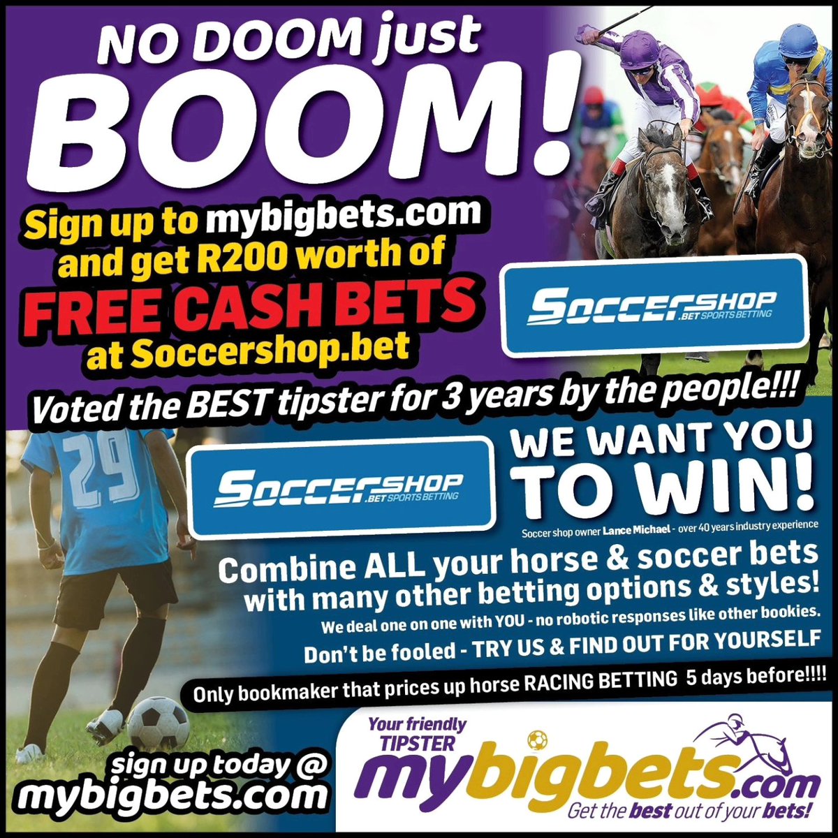 MyBigBets1's tweet photo. 🌄Good Morning...🙏🏽💫

💃💥🕺ENJOY THE DAY 🕺💥💃

⚽️HAVE A BET ON THE BALL⚽️

🏇🏻LET THE BOOMS FIND YOU🏇🏻

🥳🥳🥳💯 HAVE FUN 💯🥳🥳🥳

#mybigbets1 #mybigbets #HorseRacingTips
#HorseRacingTipsters #4racing #caperacing #SouthAfrica
#durban #polokwane #sandton #soweto #pretoria #sundowns #amazulu