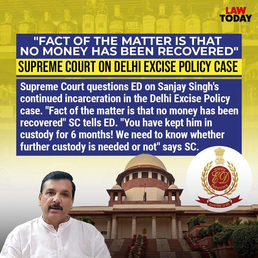 Satyamev Jayate. सत्य परेशान हो सकता है पर कभी पराजित नहीं होता । AAP MP Sanjay Singh Ji granted bail from honourable Supreme Court. Congratulations to all. 💐💐
