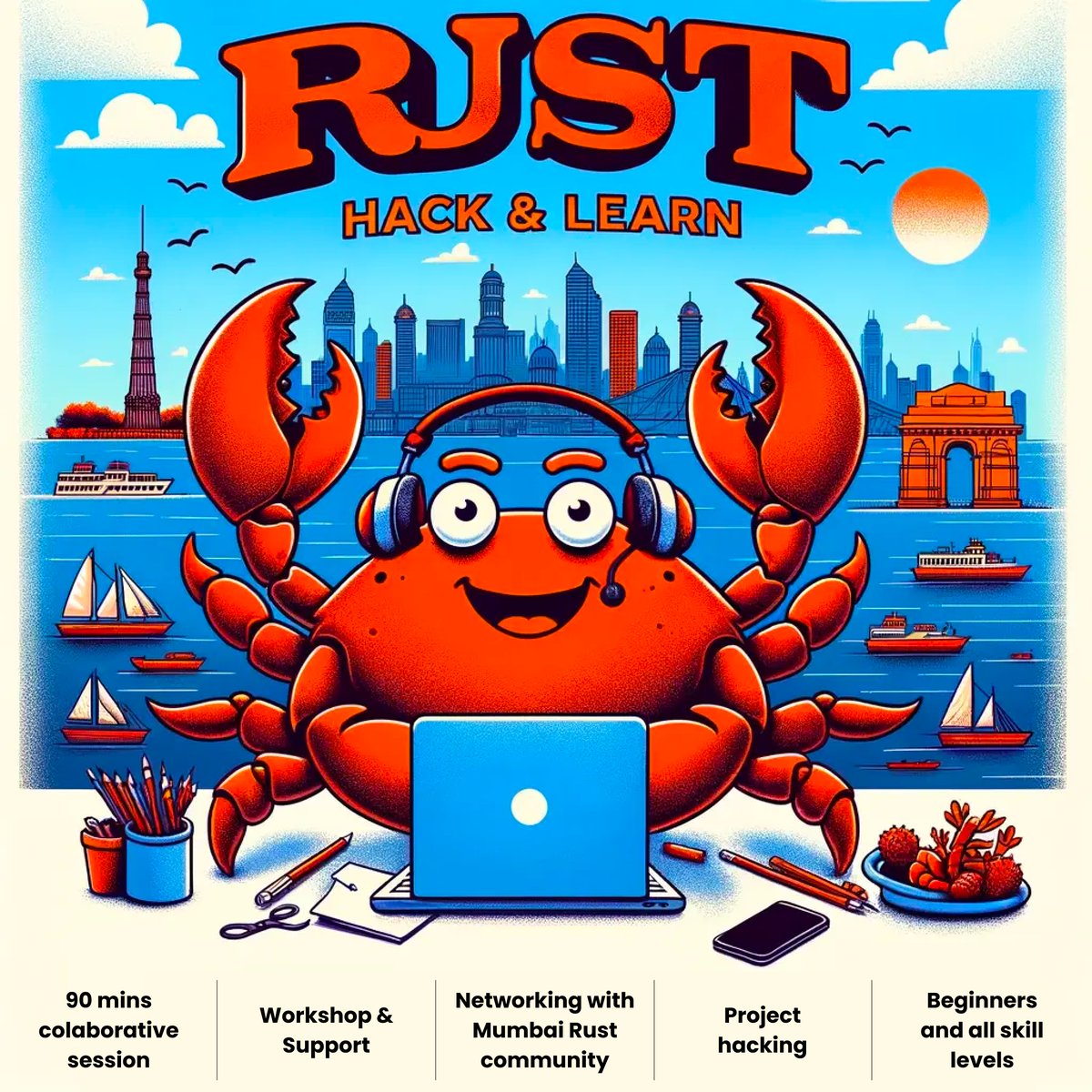 bombay_rs's tweet photo. New to Rust? We've got you! π¦
Dedicated beginner sessions + mentoring to help you get started. Experienced? Sharpen those skills & share your knowledge!
Everyone levels up at our Hack & Learn. π
π https://t.co/In9q9oW0Nt
#RustMumbai #RustLang https://t.co/JHGAIffGGJ