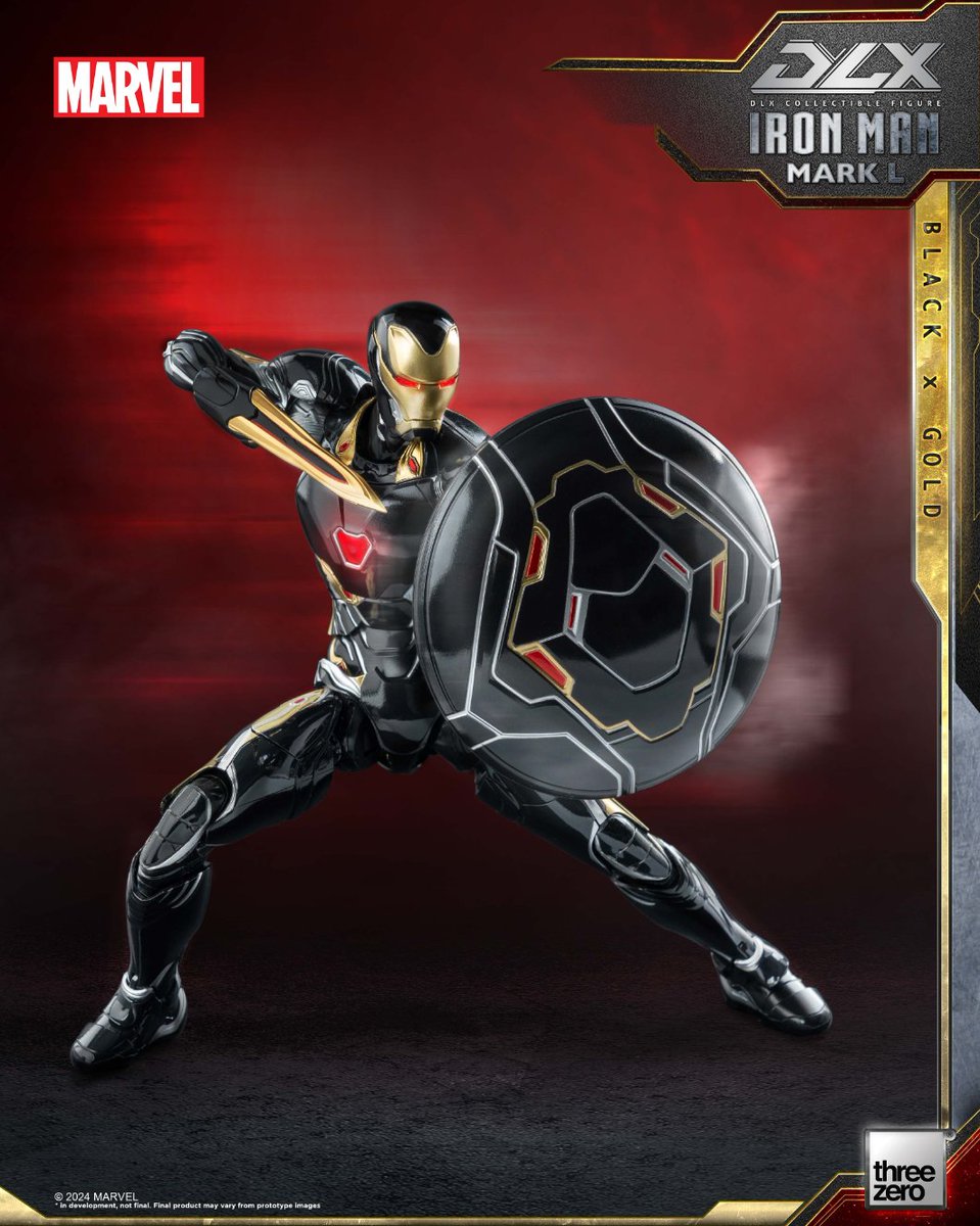 DLX Iron Man Mark 50 (Black X Gold) has started its limited pre-order at threezero Store, and select regional distribution partners in most parts of the world! On threezero store, only 80 pieces available for purchase, don't miss out! bit.ly/MK50BlackGoldE… #Marvel #IronMan