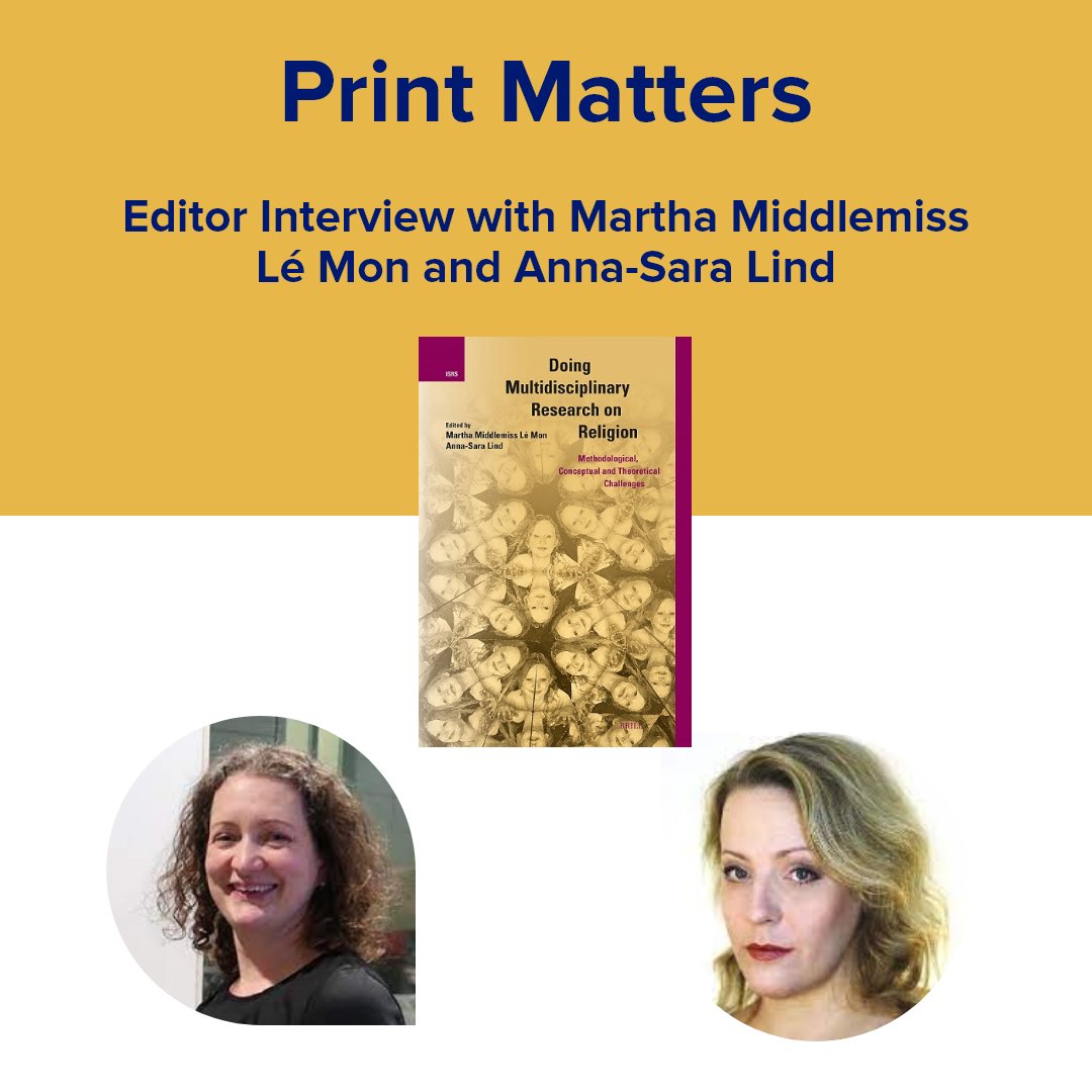 Another interview in our #printmatters series on an important forthcoming book: Doing Multidisciplinary Research on Religion tinyurl.com/3x8rwcsj #MultidisciplinaryResearch #ReligiousStudies #societalchallenges #ResearchInfrastructure