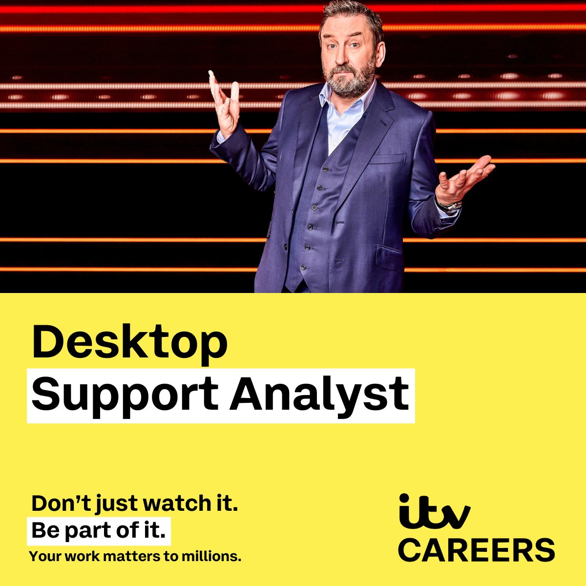 We are currently on the lookout for a Desktop Support Analyst to join us on a FTC for 6 months located at our Manchester and Leeds offices. Do you have the experience we are after? Find out below. lnkd.in/eaME6NcW #ITVCareers #ITjobs #DesktopSupportJobs