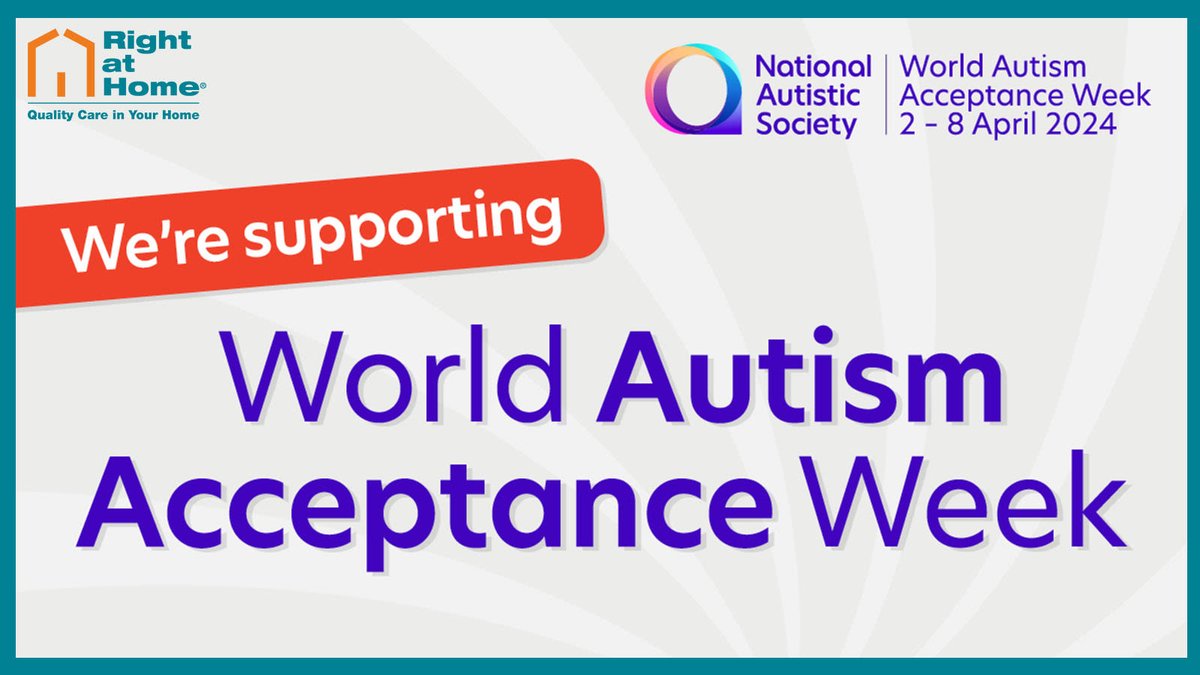 Autism Awareness Day 💙 Celebrating World Autism Awareness Day! At Right at Home, we're dedicated to understanding, accepting, and empowering individuals on the autism spectrum. Let's embrace differences and spread love today and every day!