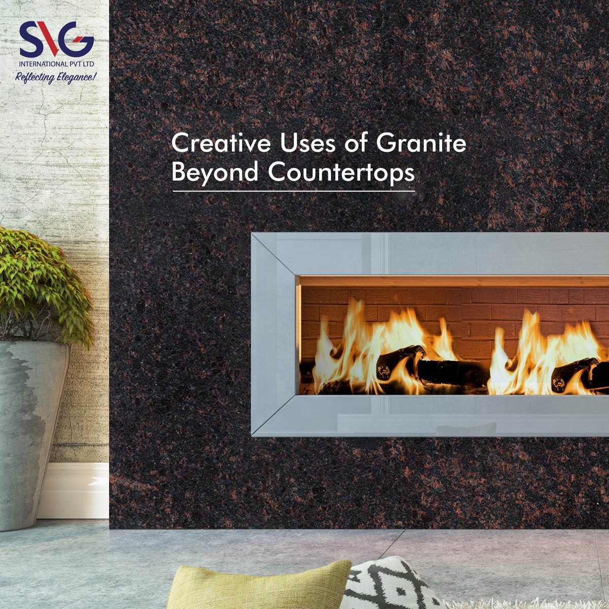 Unlock the full potential of granite with SVG Granites and discover a world of creative possibilities beyond countertops.

#svginternational #granitestone #granite #granitetile #quartzstone #quartzsupplier #construction #buildingmaterials #architecturedesign #architecture