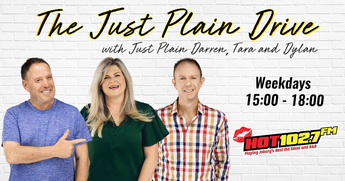 He's back! Join Darren, Tara and Dylan for the brand new 𝐉𝐮𝐬𝐭 𝐏𝐥𝐚𝐢𝐧 𝐃𝐫𝐢𝐯𝐞 show. Coming to you every weekday from 15:00 - 18:00!