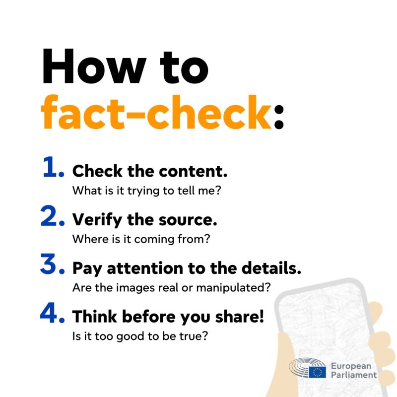 🕵️ Pause. Think. Check. This International Fact-Checking Day and every day make sure the content you post, share and read online is accurate. Here are four simple steps to help you on the way 🔎