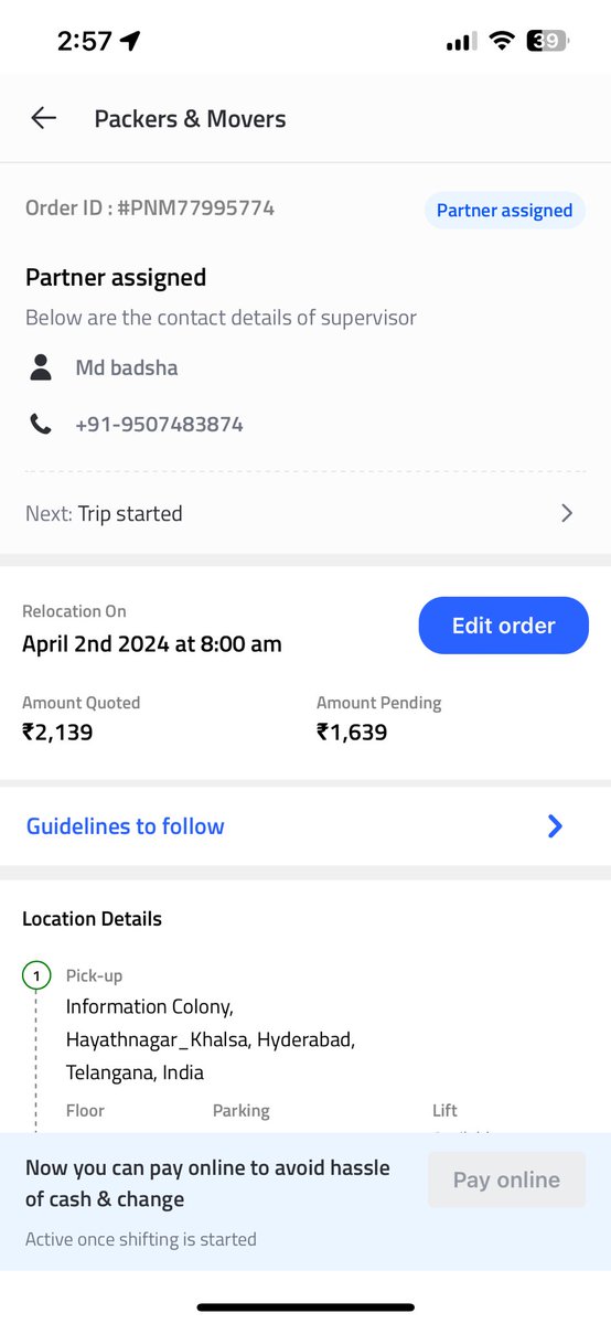 AAPkaCASurya's tweet photo. @porterit_  Shifting is scheduled at 8am but still vehicle dint arrive . You have pathetic customer service team . No one is bothered to resolve the issue . Can we take this up in consumer court ? https://t.co/FrBJCiG9F1