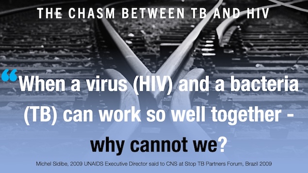 Chasm between #TB & #HIV: No one needs to get newly infected with TB or HIV or die of either of them #WalkTheTalk on #EndTB, #EndAIDS #UequalsU promise & of #SDGs Insights: @EamonnMurphy63, @francetim (from 2006 archives), @DrGilada, Dr Dilip Mathai citizen-news.org/2024/04/the-ch…
