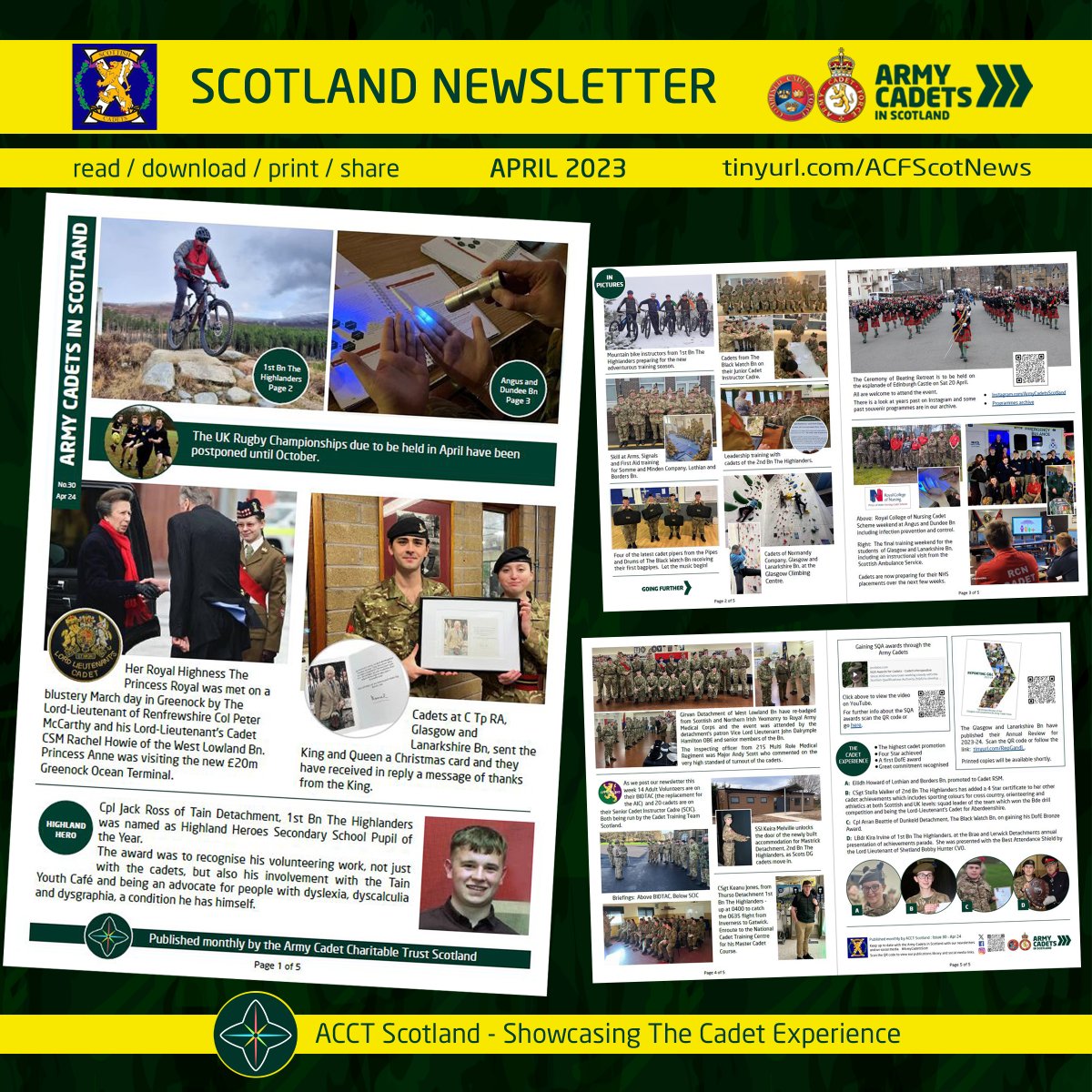 The latest Army Cadets in Scotland newsletter is here: tinyurl.com/ACFScotNews Published by ACCT Scotland #ArmyCadetsScot