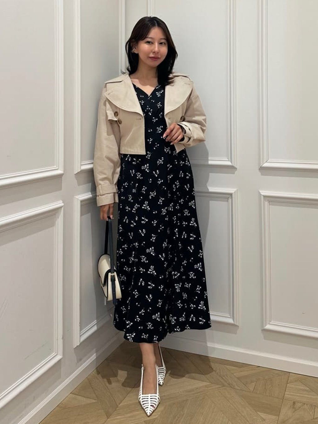 herlipto Muguet-Printed Mermaid Dress ワンピース